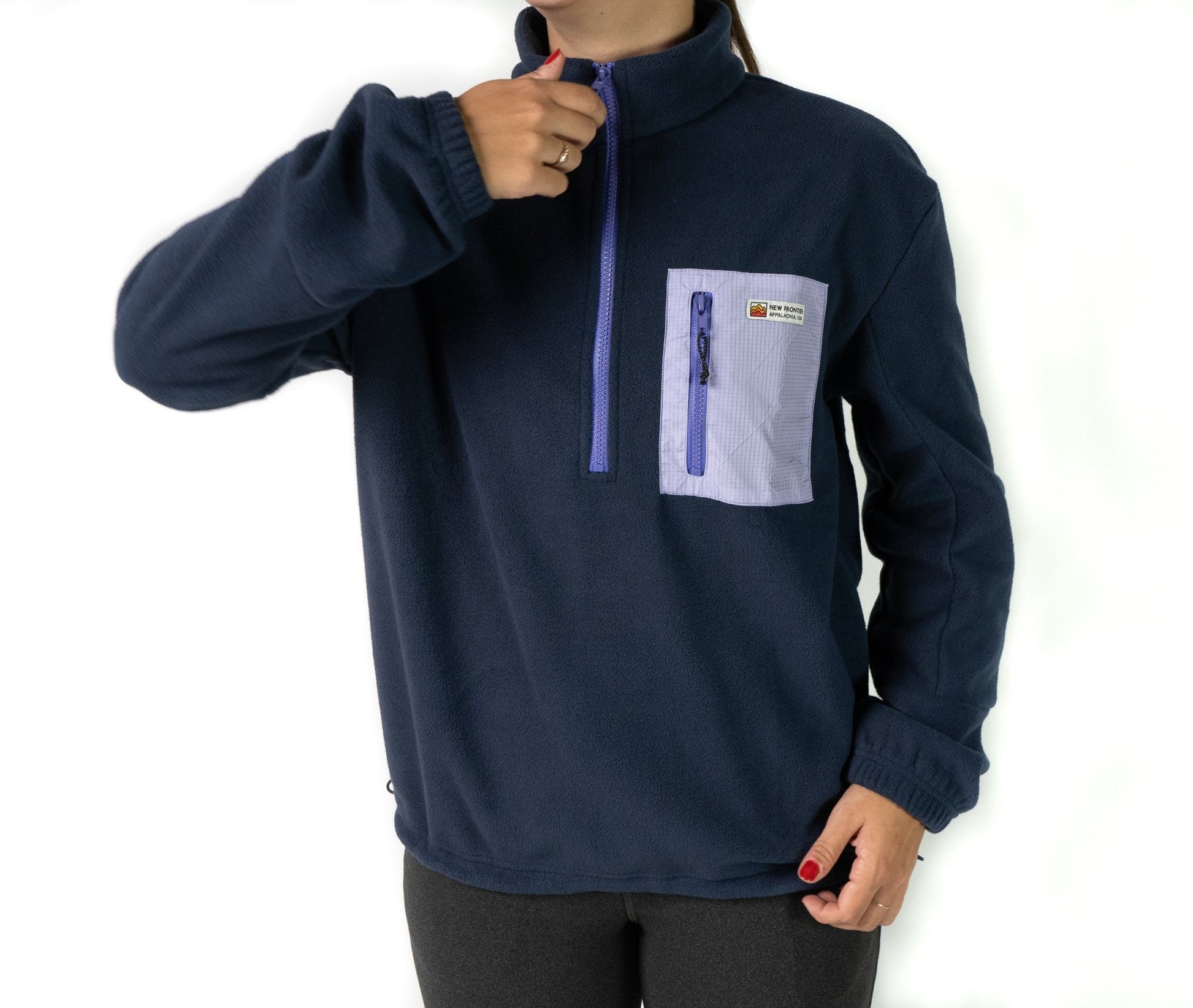 Women's Pullover - Deep Zip (Midnight) - Paranoid Ranch