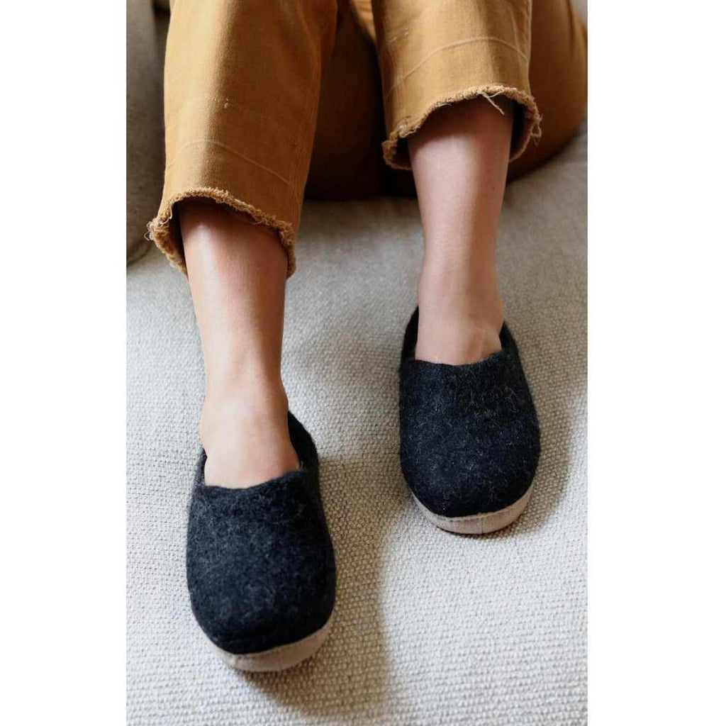 Womens Victoria Wool House Shoe - Paranoid Ranch