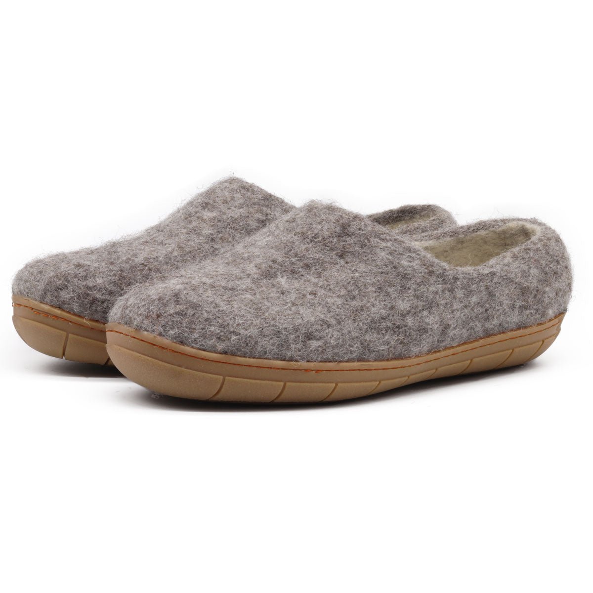 Womens Victoria Wool House Shoe with Rubber Sole - Paranoid Ranch