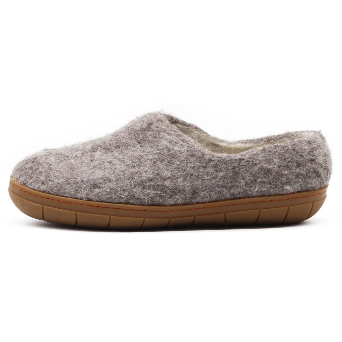 Womens Victoria Wool House Shoe with Rubber Sole - Paranoid Ranch