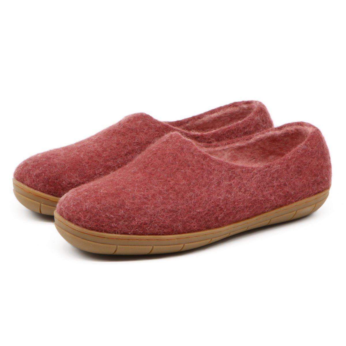 Womens Victoria Wool House Shoe with Rubber Sole - Paranoid Ranch
