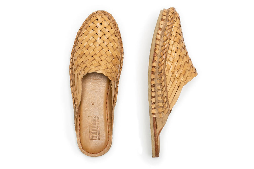 Women's Woven City Slide in Honey - Paranoid Ranch