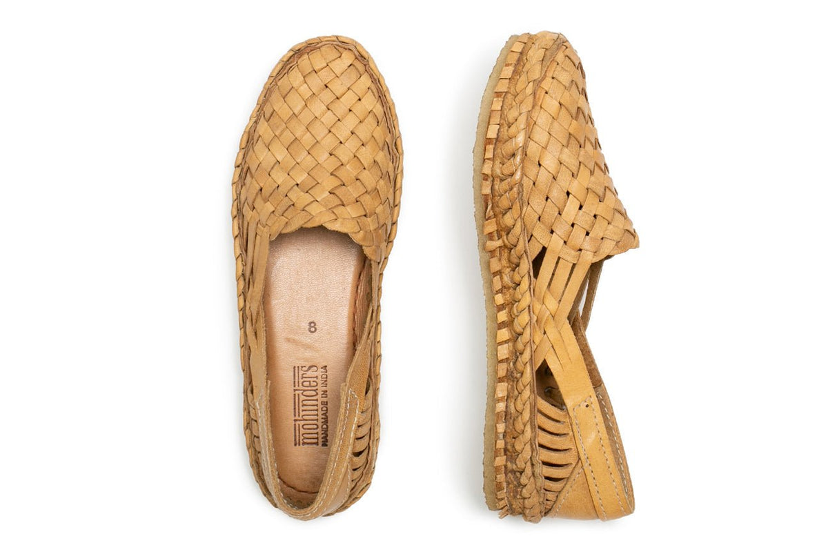 Women's Woven Shoe in Honey + No Stripes - Paranoid Ranch