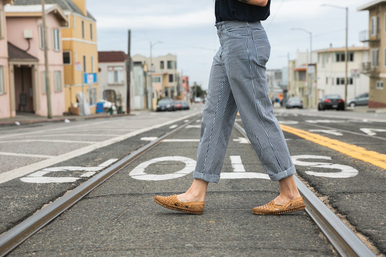 Women's Woven Shoe in Honey + No Stripes - Paranoid Ranch