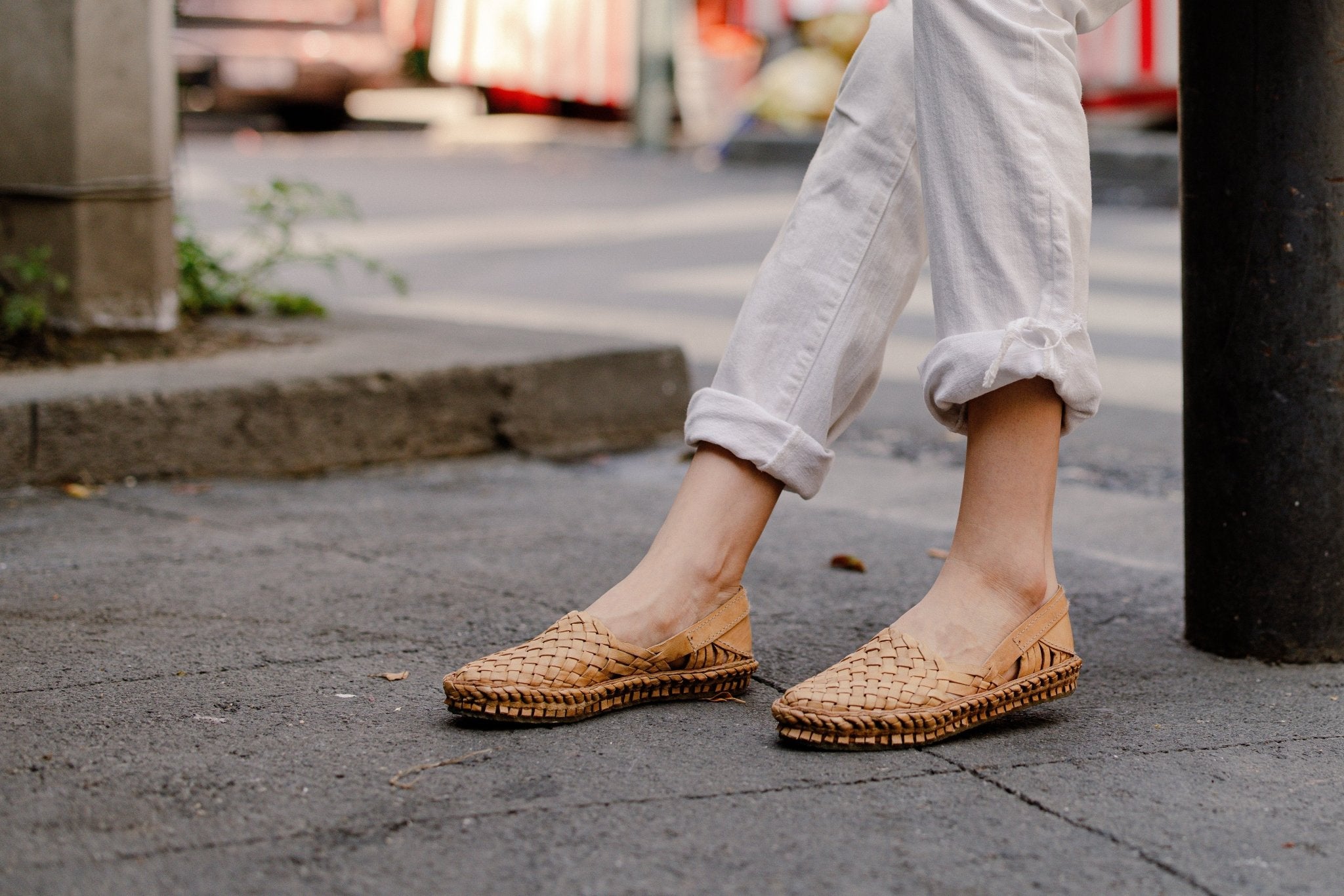 Women's Woven Shoe in Honey + No Stripes - Paranoid Ranch