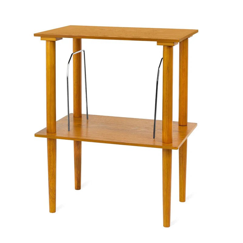 Wooden Stand with Record Holder - Paranoid Ranch