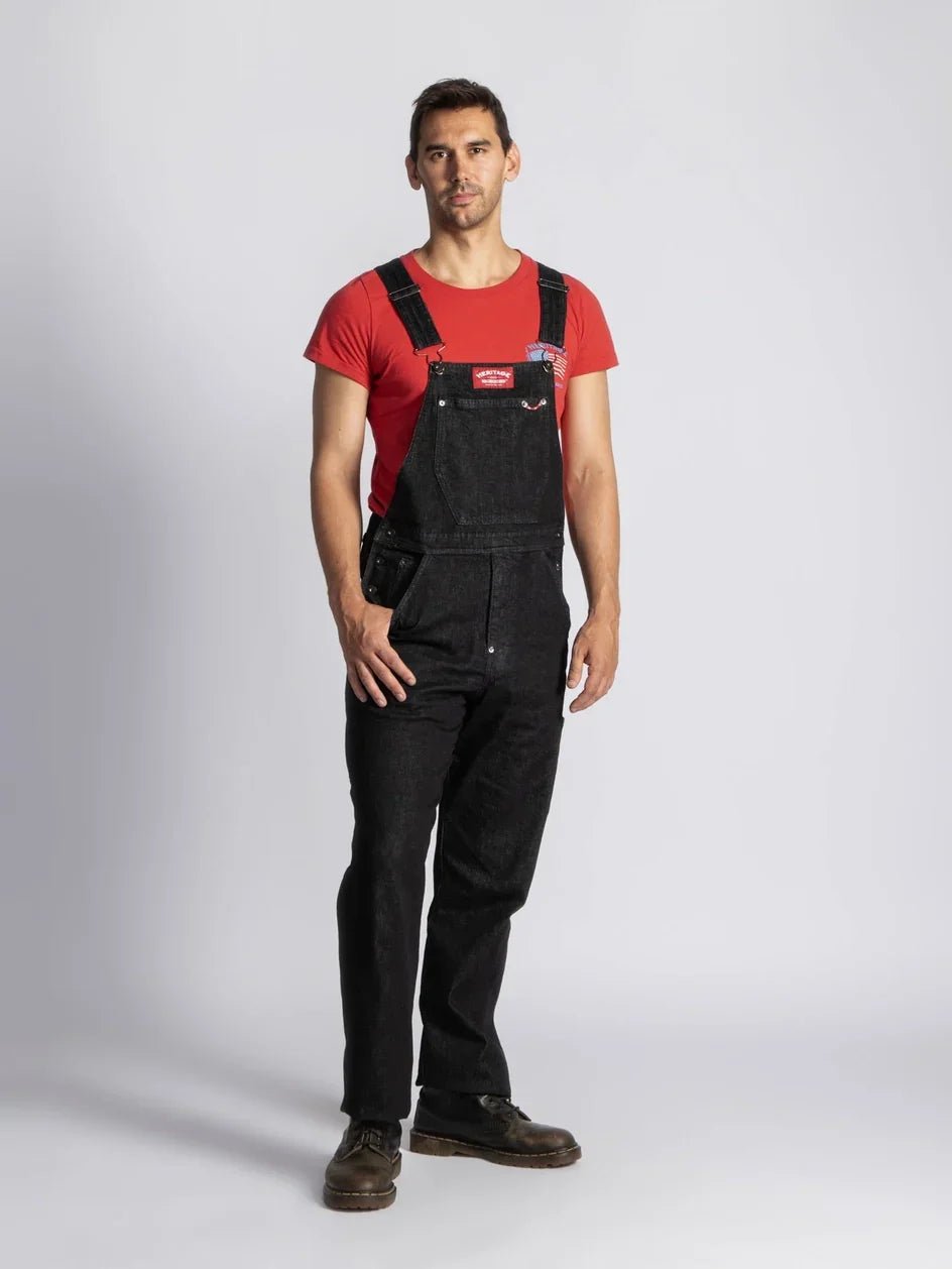 Workwear Denim Overall - Black - Paranoid Ranch