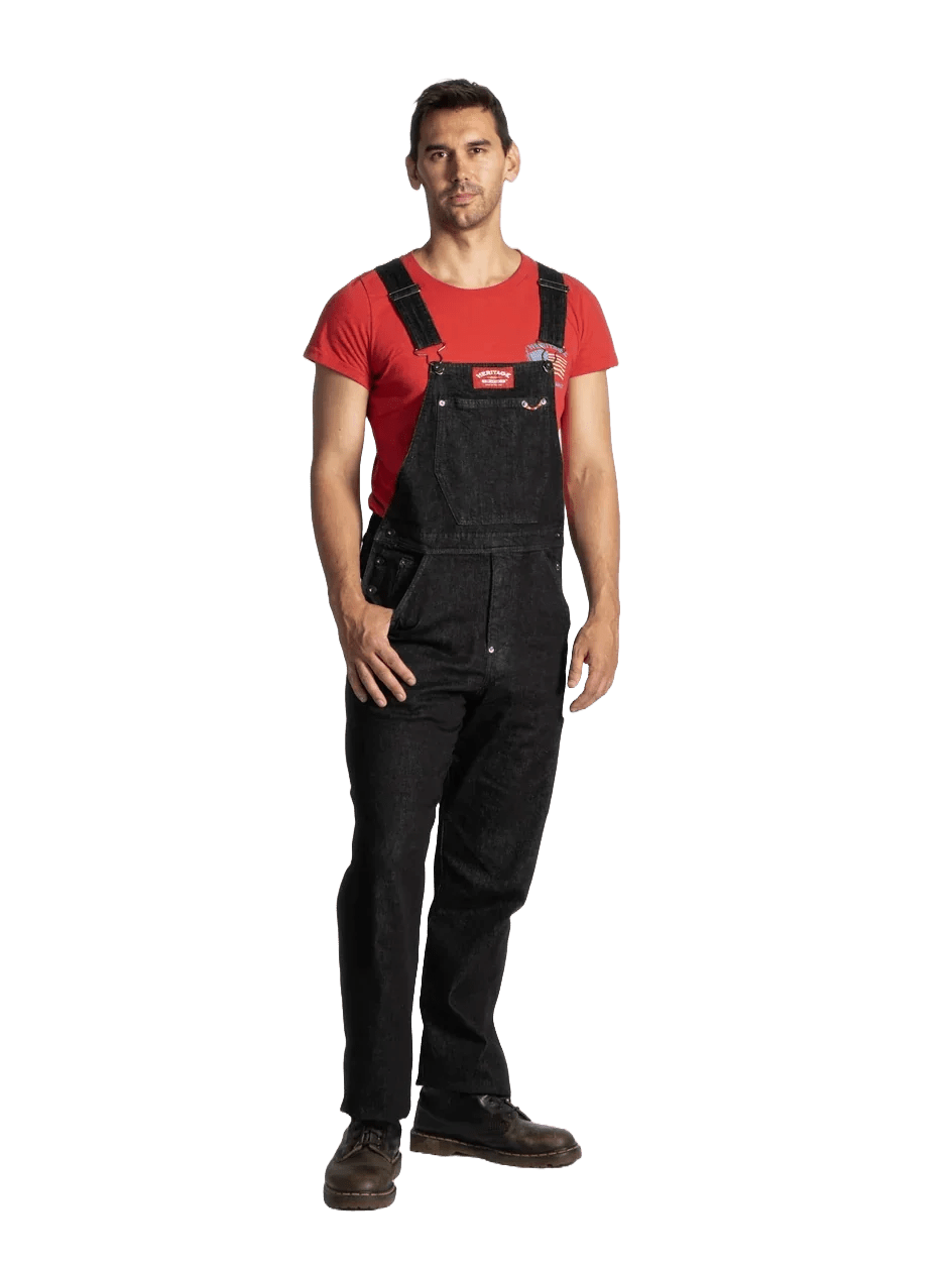 Workwear Denim Overall - Black - Paranoid Ranch