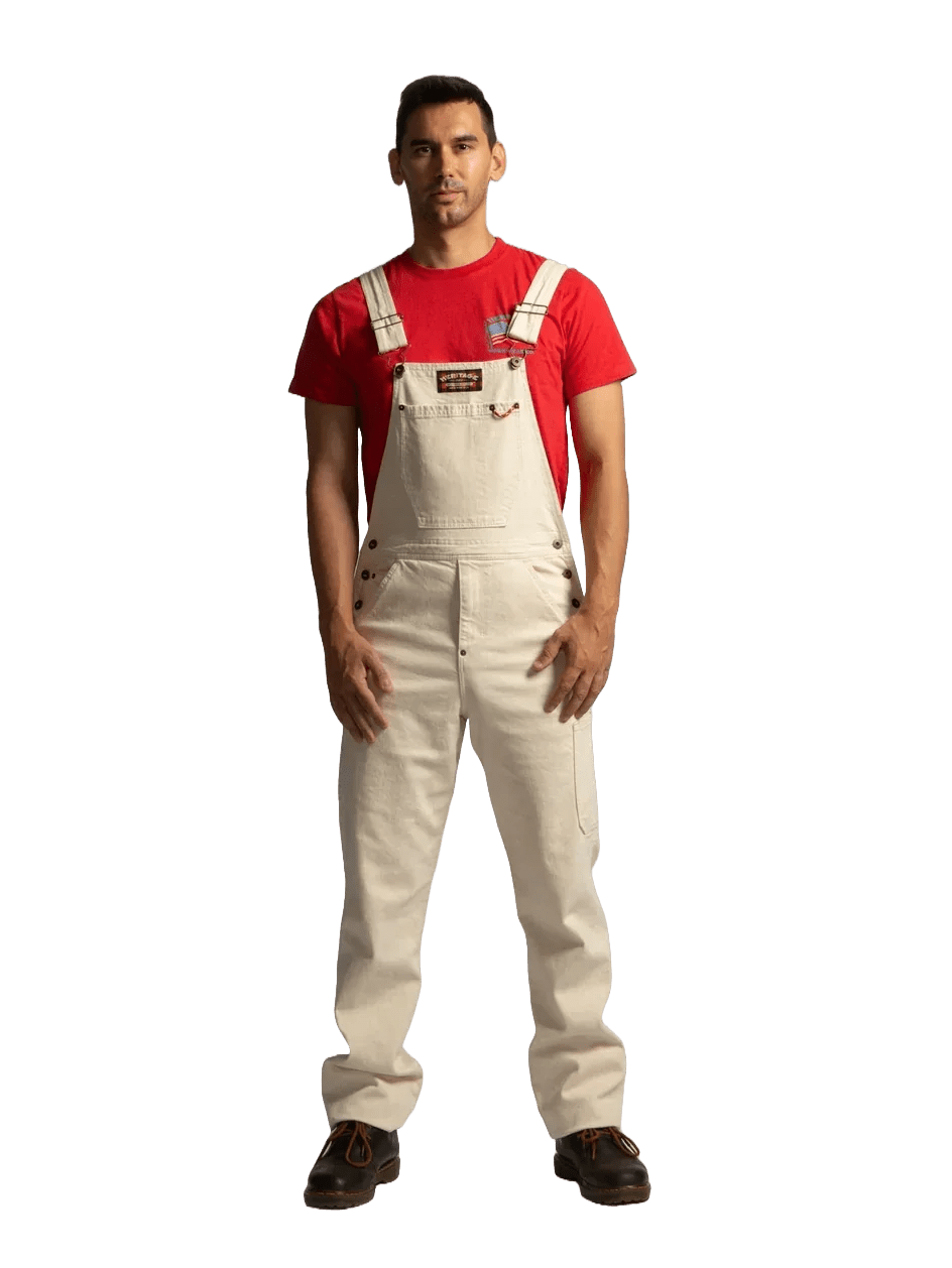 Workwear Denim Overall - Ecru - Paranoid Ranch