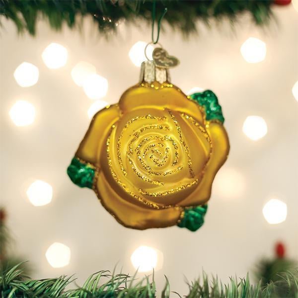 Yellow Rose Ornament - Paranoid Ranch
