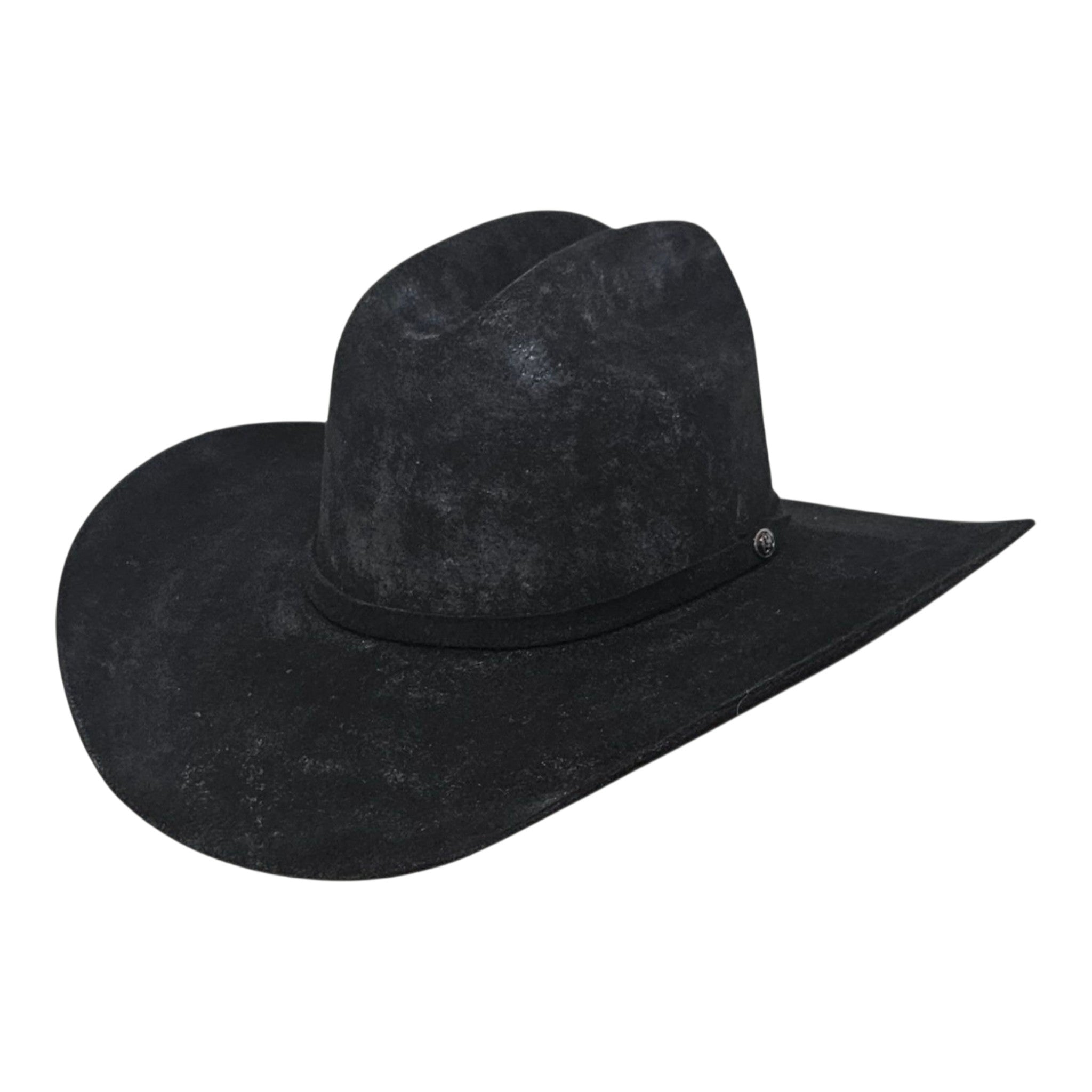Yellowstone Weathered Black 5X Wool Cashmere Hat - Paranoid Ranch