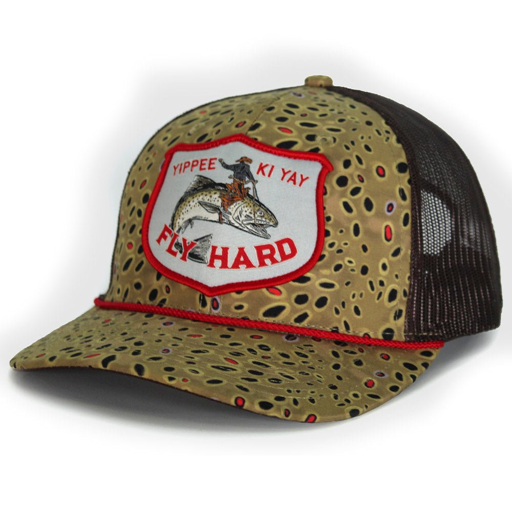 YIPPY KI YAY Fish Rodeo 6-Panel Meshback Rope Cap - Paranoid Ranch