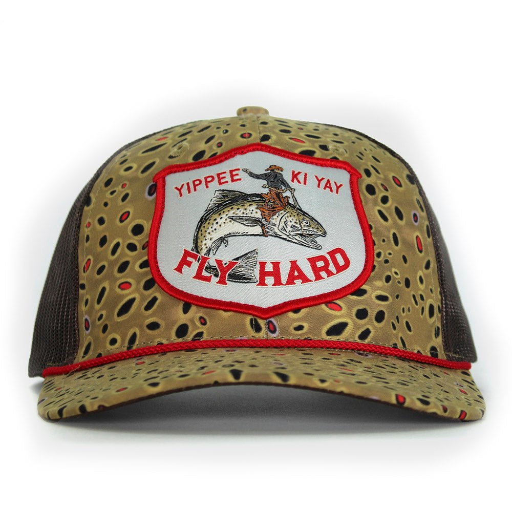 YIPPY KI YAY Fish Rodeo 6-Panel Meshback Rope Cap - Paranoid Ranch