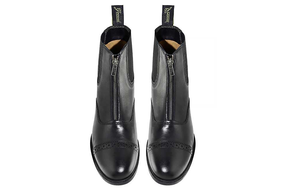 Zip - Up Leather Paddock Boots - Paranoid Ranch