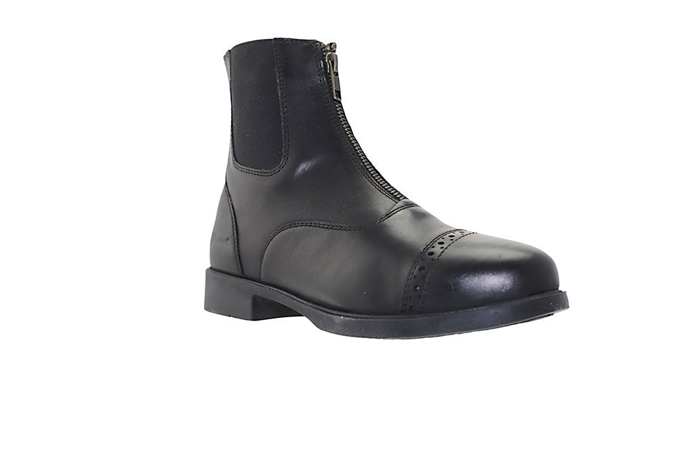 Zip - Up Leather Paddock Boots - Paranoid Ranch