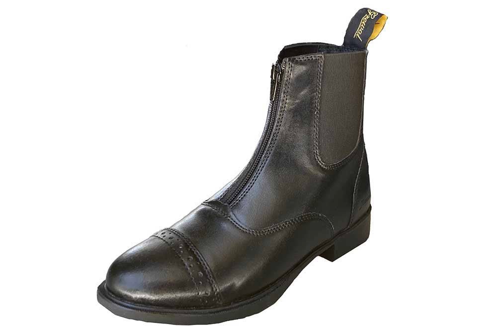 Zip - Up Synthetic Leather Paddock Boots - Paranoid Ranch