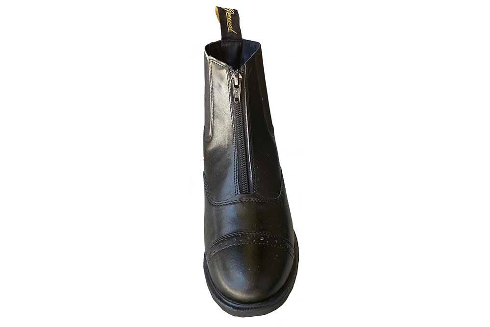 Zip - Up Synthetic Leather Paddock Boots - Paranoid Ranch